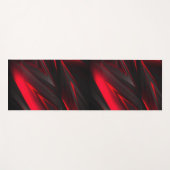 Tapis De Yoga Conception abstraite rouge au point (Devant (Horizontal))