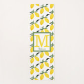 Tapis De Yoga Conception de citron monogramme (Devant)