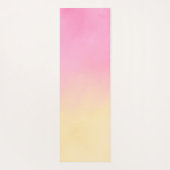 Tapis De Yoga Conception de dégradé rose jaune blush cool (Dos)