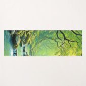 Tapis De Yoga Conception de flux forestiers enchantés (Devant (Horizontal))