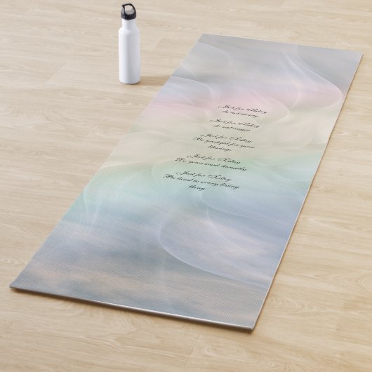 Tapis De Yoga Conception de mandala de fleur de principes de (En situation)