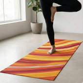 Tapis De Yoga Conception de Tourbillon Rétro - Vagues de Coucher