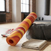 Tapis De Yoga Conception de Tourbillon Rétro - Vagues de Coucher