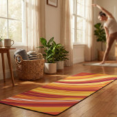 Tapis De Yoga Conception de Tourbillon Rétro - Vagues de Coucher