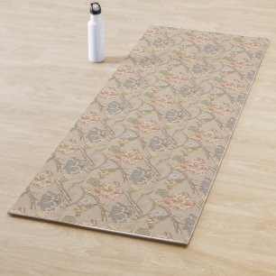 Tapis De Yoga Conception florale de chintz d'organza de