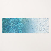 Tapis De Yoga Conception florale de peinture (Devant (Horizontal))