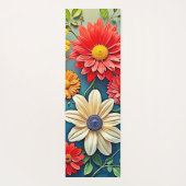 Tapis De Yoga Conception florale dynamique de l'Imaginaire (Dos)