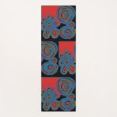 Tapis De Yoga Conception Florale Mexicaine-Américaine (Devant)