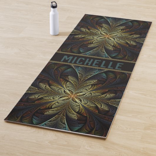 Tapis De Yoga Conception fractale (En situation)