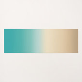 Tapis De Yoga Conception inspirée de la plage avec monogramme et (Dos (Horizontal))