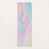 Tapis De Yoga Conception iridescente liquide abstraite de (Dos)