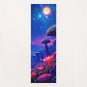 Tapis De Yoga Conception nocturne de la forêt de champignons enc (Devant)