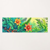 Tapis De Yoga Conception Tropical Jungle Lush Paradise (Devant (Horizontal))