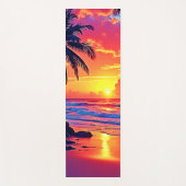 Tapis De Yoga Conception Tropical Sunset Paradise (Devant)