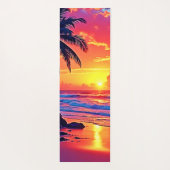 Tapis De Yoga Conception Tropical Sunset Paradise (Dos)