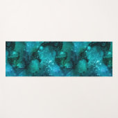 Tapis De Yoga Conception Turquoise de la série Galaxy 6 (Devant (Horizontal))