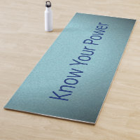 "Connaissez votre puissance" Tons bleus Gradient