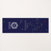 Tapis De Yoga Constellation Coma Berenices de l'hémisphère Nord (Dos (Horizontal))