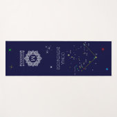 Tapis De Yoga Constellation Coma Berenices de l'hémisphère Nord (Devant (Horizontal))