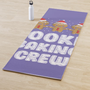 Tapis De Yoga Cookie Baking Crew Chemise de Noël Famille Gingerb