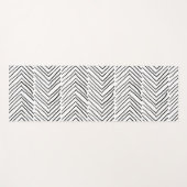Tapis De Yoga Cool Doodle artisanal Herringbone Boho minimal (Devant (Horizontal))