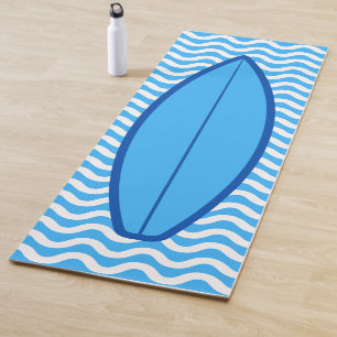 Tapis De Yoga Cool Funny Blue Waves Surf Yoga Mat
