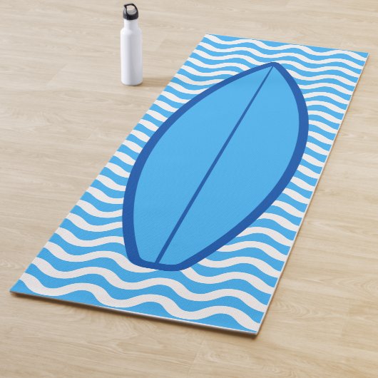 Tapis De Yoga Cool Funny Blue Waves Surf Yoga Mat (En situation)