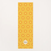 Tapis De Yoga Cool Juicy Orange tranches motif Monogramme (Devant)