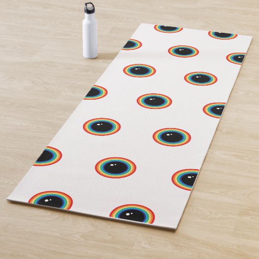Tapis De Yoga Cool Rainbow Eyes (En situation)