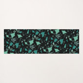 Tapis De Yoga Cool Stingrays bleu noir Motif aquatique (Dos (Horizontal))