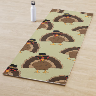 Tapis De Yoga Cool Turquie Thanksgiving fun brun vert motif