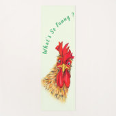 Tapis de Yoga Coq Drôle (Devant)