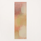 Tapis De Yoga Coral Pastel Abstrait Chic (Devant)