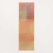 Tapis De Yoga Coral Pastel Abstrait Chic (Dos)