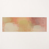 Tapis De Yoga Coral Pastel Abstrait Chic (Devant (Horizontal))