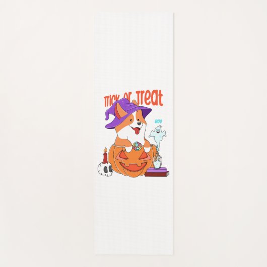 Tapis De Yoga Corgi Halloween (Devant)