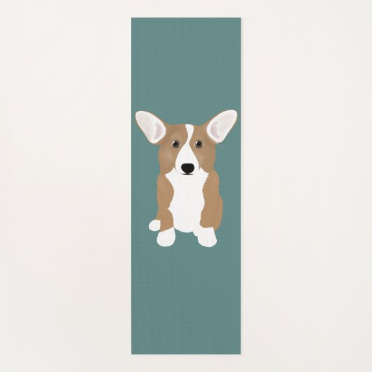 Tapis De Yoga Corgi Yoga Mat (Devant)