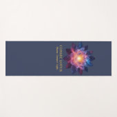 Tapis De Yoga Cosmic Lotus Flower | Galaxy Bloom Energy (Devant (Horizontal))