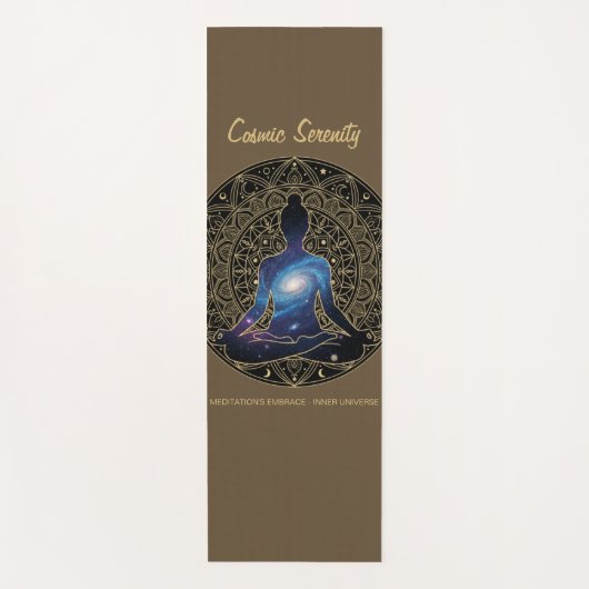 Tapis De Yoga Cosmic Serenity Meditation – Galaxy Mandala (Devant)