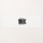 Tapis De Yoga Costume d'Halloween Chat Noir Chat Kitty Éffrayant (Devant (Horizontal))