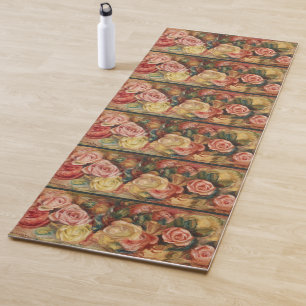 Tapis De Yoga Cottagecore Renoir Paysage Floral Art Vintage