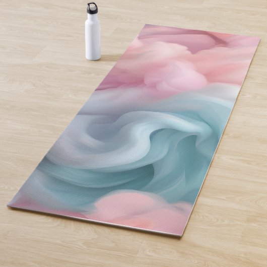 Tapis De Yoga Cotton Candy Abstract (En situation)