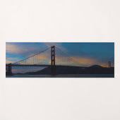 Tapis De Yoga Coucher de soleil de Golden Gate (Devant (Horizontal))