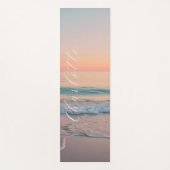 Tapis De Yoga Coucher de soleil pastel personnalisé  (Devant)