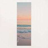 Tapis De Yoga Coucher de soleil pastel personnalisé  (Dos)