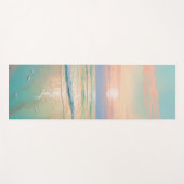 Tapis De Yoga Coucher de soleil sur un paysage de plage tranquil (Devant (Horizontal))