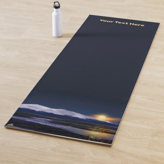Tapis De Yoga Coucher Du Soleil Sur La Glace (En situation)
