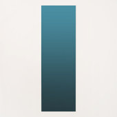 Tapis De Yoga Couleur de dégradé turquoise (Devant)