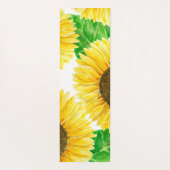 Tapis De Yoga Couleur d'eau des fleurs de soleil (Dos)
