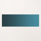 Tapis De Yoga Couleur dégradé sarcelle (Devant (Horizontal))